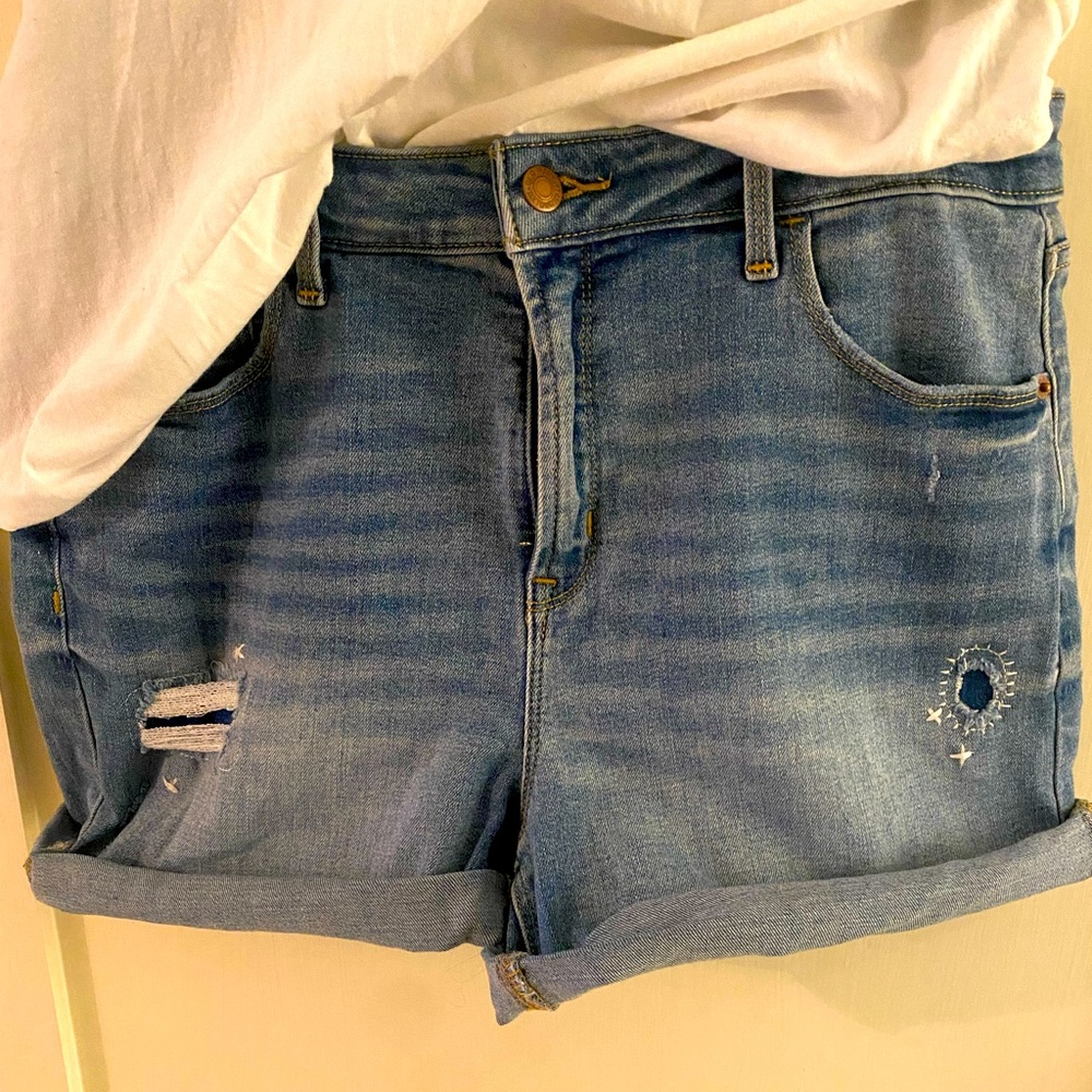 Denim shorts